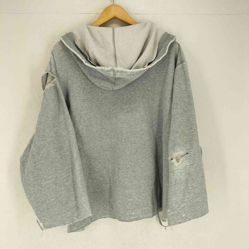 ナイキ NIKE 00s ダメージ加工 ロゴ刺繍プルオーバーパーカー メンズ JPN:XXL