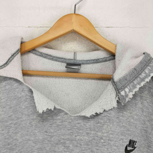 ナイキ NIKE 00s ダメージ加工 ロゴ刺繍プルオーバーパーカー メンズ JPN:XXL