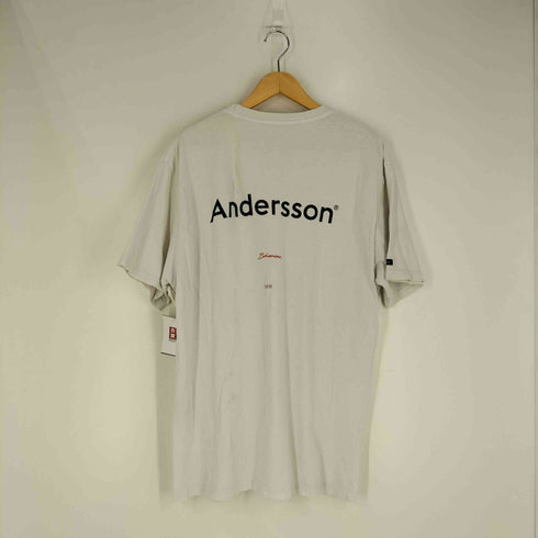 アンダースンベル Andersson Bell ロゴ刺繍 バックプリント クルーネック Tシャツ メンズ import:L