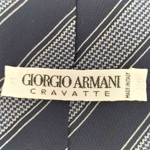 ジョルジオアルマーニ Giorgio Armani 90S イタリア製 白タグ CRAVATTE ストライプネクタイ メンズ