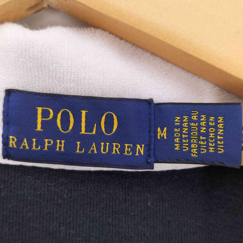 ポロラルフローレン POLO RALPH LAUREN ポニー 刺繍 ボーダー パイル ポロシャツ レディース import:M