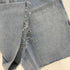 emis 25SS FRAYED EDGE DENIM SHORTS ロゴ 刺繍 ダブルニー デニム ペインター ショート パンツ ショーツ 韓国 レディース L