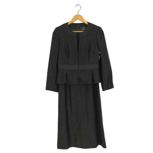 ランバン LANVIN NOIR 艶感が美しいアンサンブル ブラックフォーマル レディース 36