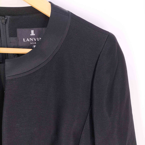 ランバン LANVIN NOIR 艶感が美しいアンサンブル ブラックフォーマル レディース 36