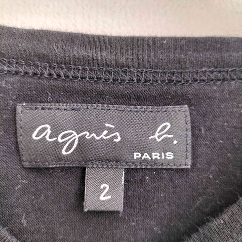 アニエスベー agnes b. PARIS ロゴプリントカットソー レディース 2