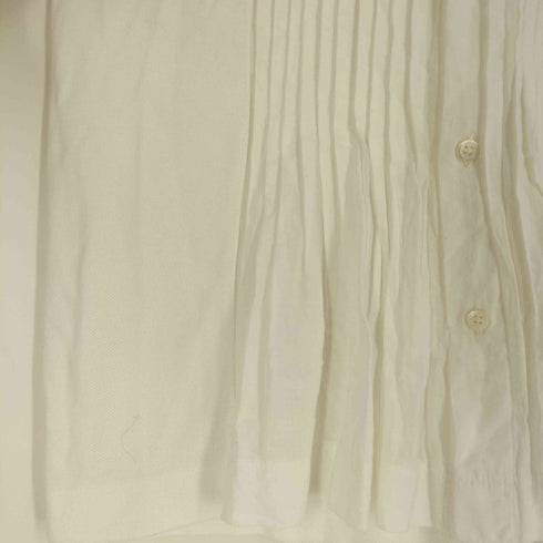 トリココムデギャルソン tricot COMME des GARCONS 切替 ピンタック 丸襟 ラウンドカラー シャツ レディース JPN:S