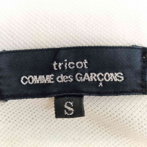 トリココムデギャルソン tricot COMME des GARCONS 切替 ピンタック 丸襟 ラウンドカラー シャツ レディース JPN:S