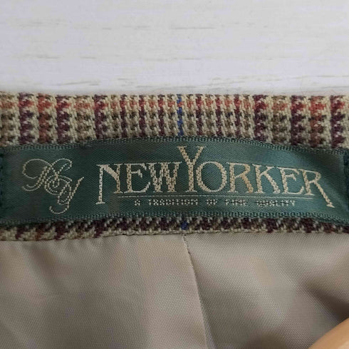 ニューヨーカー NEWYORKER ウール ダブルブレスト テーラードジャケット レディース 9AR