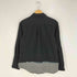 ブラックコムデギャルソン BLACK COMME des GARCONS 後染め ギンガムチェック 丸襟 ラウンドカラー シャツ レディース JPN:S