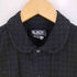 ブラックコムデギャルソン BLACK COMME des GARCONS 後染め ギンガムチェック 丸襟 ラウンドカラー シャツ レディース JPN:S