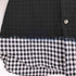 ブラックコムデギャルソン BLACK COMME des GARCONS 後染め ギンガムチェック 丸襟 ラウンドカラー シャツ レディース JPN:S