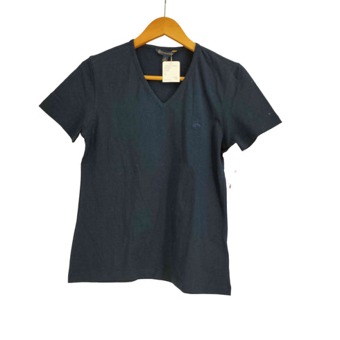ブルックスブラザーズ BROOKS BROTHERS ロゴ刺繍 Vネックカットソー レディース S