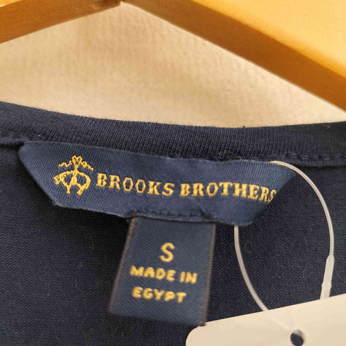 ブルックスブラザーズ BROOKS BROTHERS ロゴ刺繍 Vネックカットソー レディース S