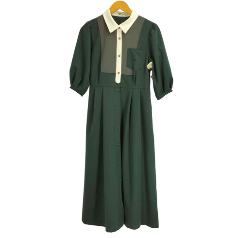 イチナナキュウダブルジーニコルクラブ 179/WG NICOLE CLUB ブザム配色ワンピース レディース 38