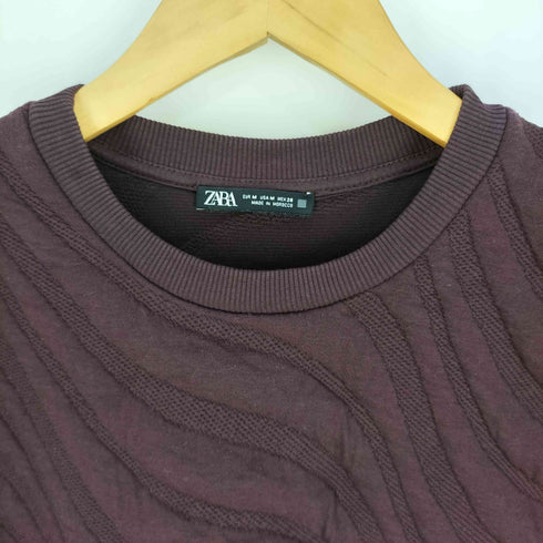 ザラ ZARA ウェーブパターン クルーネックスウェット レディース import:M