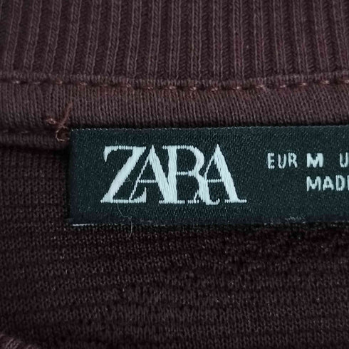 ザラ ZARA ウェーブパターン クルーネックスウェット レディース import:M