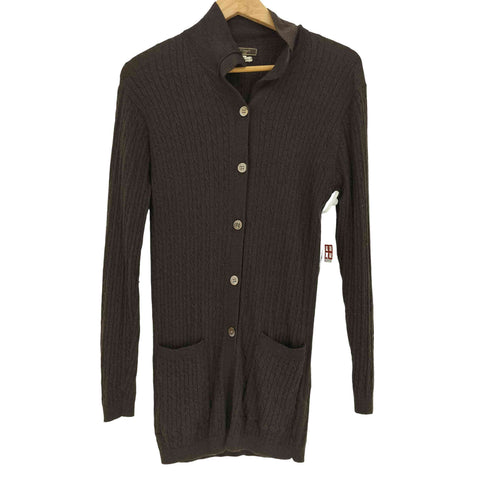 ポールスチュアート Paul Stuart Imported Yarn ケーブル ウール ニット カーディガン メンズ import:M