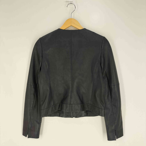 マッキントッシュ ロンドン Mackintosh LONDON 羊革 シープレザー ノーカラー ライダースジャケット レディース 38