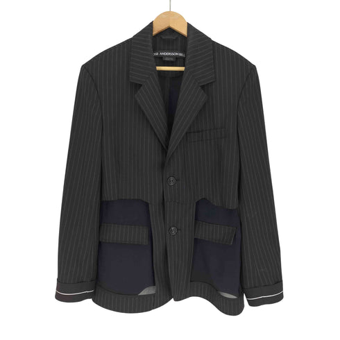 アンダースンベル Andersson Bell 25SS ADSB INSIDE OUT STRIPE SHEER JACKET インサイドアウト ストライプ シアー ジャケット メンズ import:S
