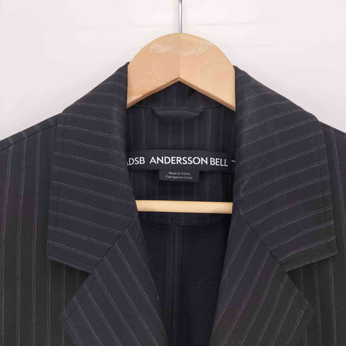 アンダースンベル Andersson Bell 25SS ADSB INSIDE OUT STRIPE SHEER JACKET インサイドアウト ストライプ シアー ジャケット メンズ import:S