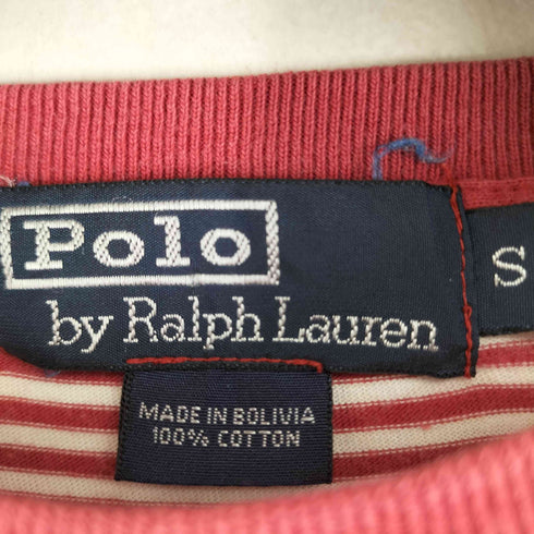 ポロバイラルフローレン Polo by RALPH LAUREN ミニポニー刺繍 S/S ボーダーTシャツ メンズ import:S