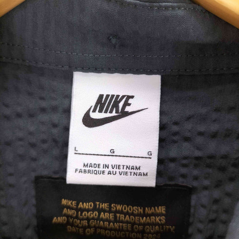ナイキ NIKE Life Seersucker Shirt シアサッカーシャツ メンズ JPN:L