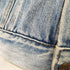 80S 89年 バックプリントデザインデニムジャケット メンズ import:M