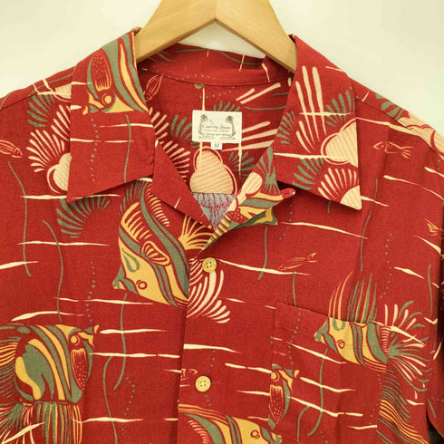カーニーハウス KEARNEY HOUSE 和柄 オープンカラー アロハ シャツ メンズ JPN:M