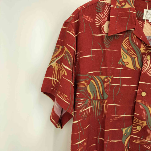 カーニーハウス KEARNEY HOUSE 和柄 オープンカラー アロハ シャツ メンズ JPN:M