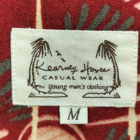 カーニーハウス KEARNEY HOUSE 和柄 オープンカラー アロハ シャツ メンズ JPN:M
