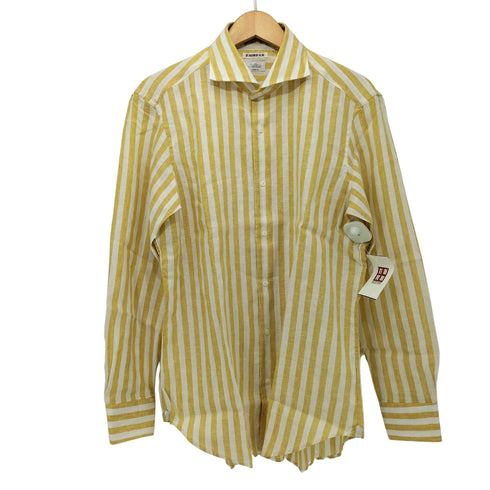 フェアファクス FAIRFAX Albini リネン L/Sシャツ メンズ L