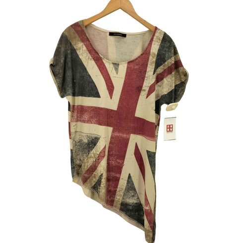 VENCE EXCHANGE ユニオンジャック Uネック Tシャツ Y2K レディース JPN:M