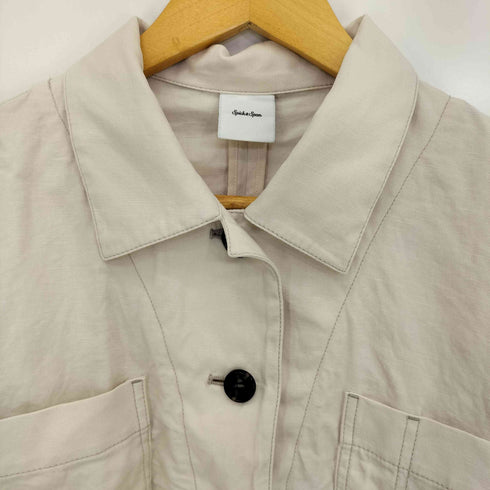 スピックアンドスパン Spick and Span 22ss コットンリネンショートジャケット レディース JPN:38