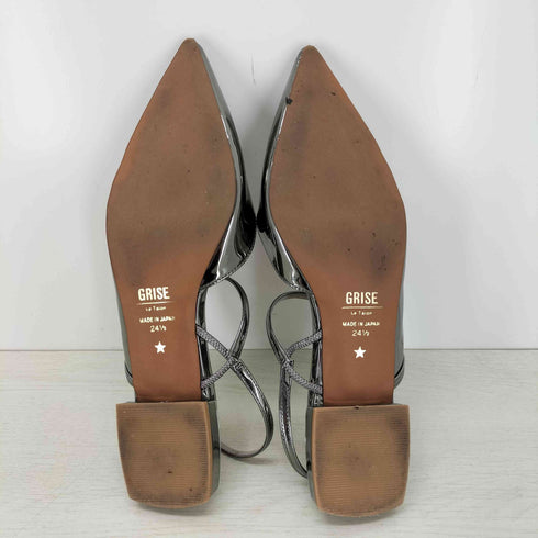 ルタロン GRISE Le Talon POINTED STRAP SLING BACK SHOES レディース 24 1/2