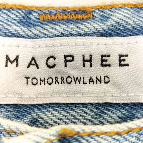 マカフィー MACPHEE コットンデニム ワイドストレートデニム レディース JPN:36