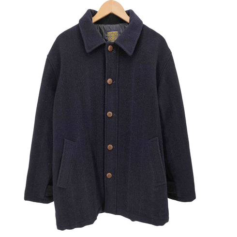 LOWRIE MAKER ジャガード ウール ステンカラー コート メンズ JPN:2