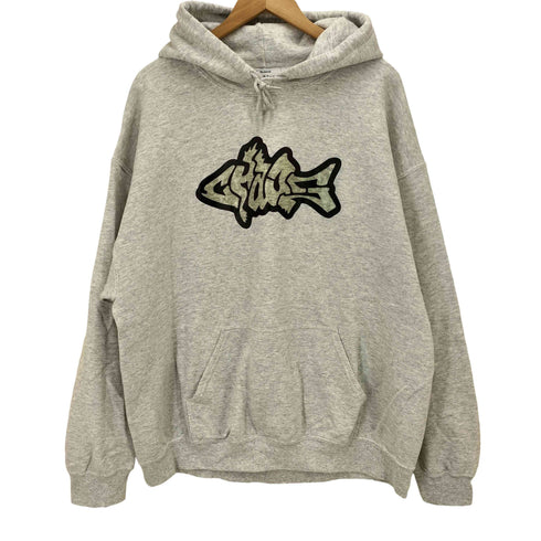 カオスフィッシングクラブ chaos fishing club chaos FishHoodie フィッシュ プリント プルオーバー パーカー メンズ JPN:XL