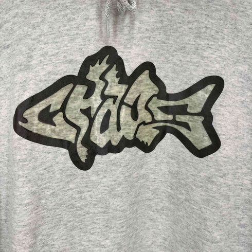カオスフィッシングクラブ chaos fishing club chaos FishHoodie フィッシュ プリント プルオーバー パーカー メンズ JPN:XL