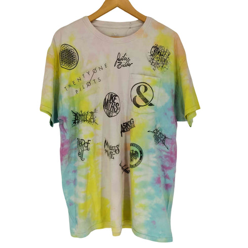 フルーツオブザルーム FRUIT OF THE LOOM タイダイ柄ポケットTシャツ メンズ JPN:XL