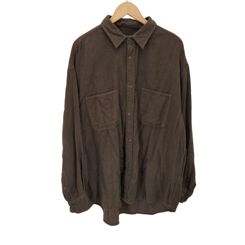 ジャーナルスタンダードトライセクト JOURNAL STANDARD TRISECT 24AW THE FAT SHIRT ディープブラッシュ ネルファット ワークシャツ メンズ JPN:M