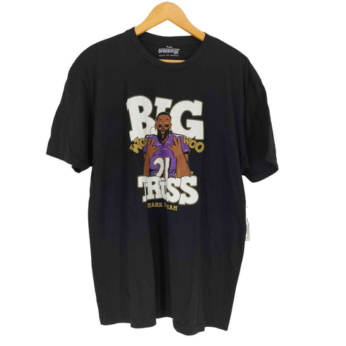 BIG TRUSS フロントプリントクルーネックTシャツ メンズ