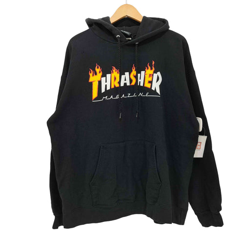 スラッシャーマガジン THRASHER MAGAZINE プリントプルオーバー メンズ L