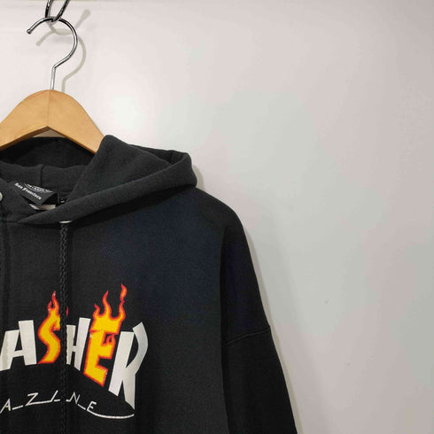 スラッシャーマガジン THRASHER MAGAZINE プリントプルオーバー メンズ L