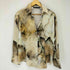 ザラ ZARA 24ss SATIN SHIRT WITH TIE-DYE EFFECT Set Up レディース XS