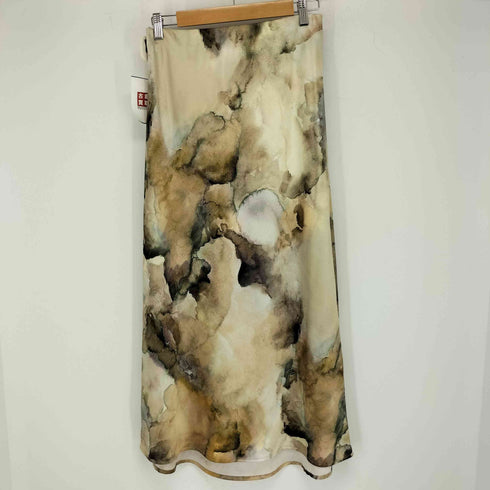 ザラ ZARA 24ss SATIN SHIRT WITH TIE-DYE EFFECT Set Up レディース XS