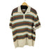 ザラ ZARA 肉厚生地 ボーダーポロシャツ メンズ import:XL