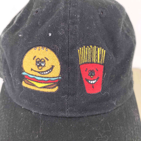 ワールドワイドフェイマス WORLD WIDE FAMOUS バーガー×ポテト 刺繍キャップ メンズ