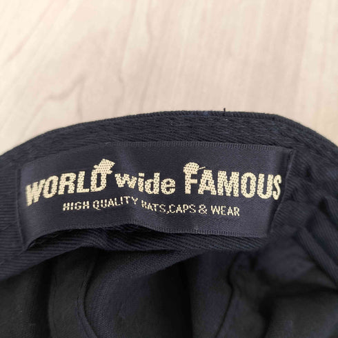 ワールドワイドフェイマス WORLD WIDE FAMOUS バーガー×ポテト 刺繍キャップ メンズ