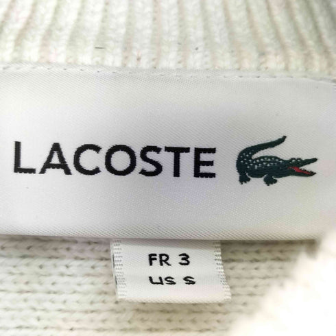 ラコステ LACOSTE ロゴ刺繍 クルーネックセーター メンズ import:S