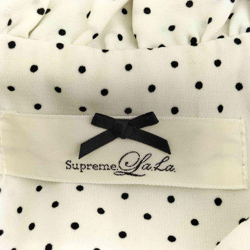 シュープリーム ララ Supreme.La.La. ヴィンテージドット柄ワンピース レディース import:M